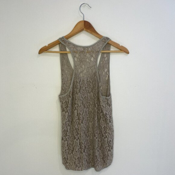 Aritizia Wilfred - Lace Textured, Sage/Grey, Racerback, Sleeveleess Tank, Size S - Picture 2 of 7